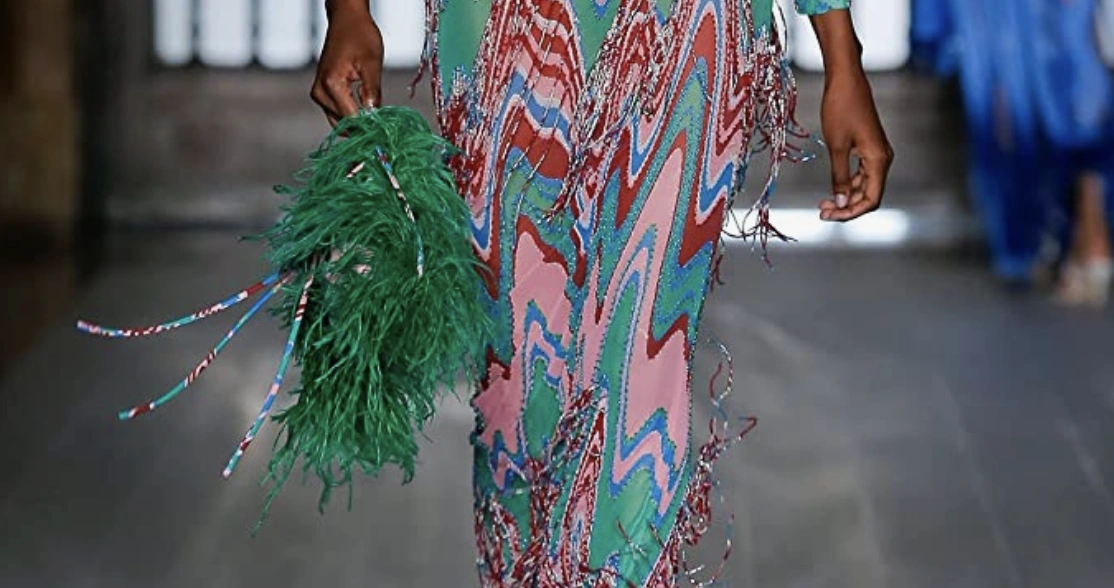 Wave Feather Handbag